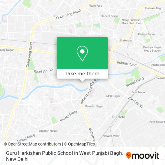 Guru Harkishan Public School in West Punjabi Bagh map
