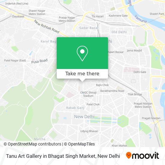 Tanu Art Gallery in Bhagat Singh Market map