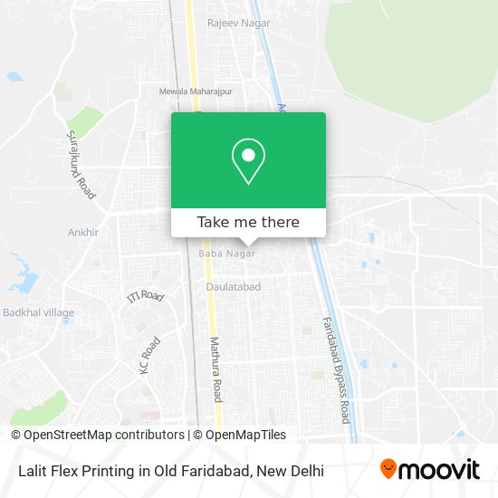 Lalit Flex Printing in Old Faridabad map
