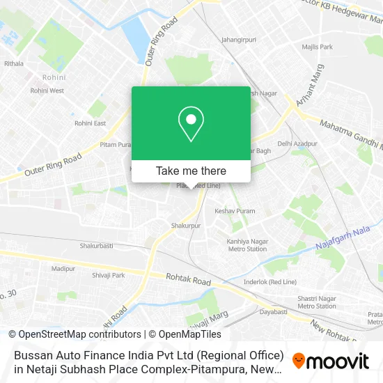 Bussan Auto Finance India Pvt Ltd (Regional Office) in Netaji Subhash Place Complex-Pitampura map