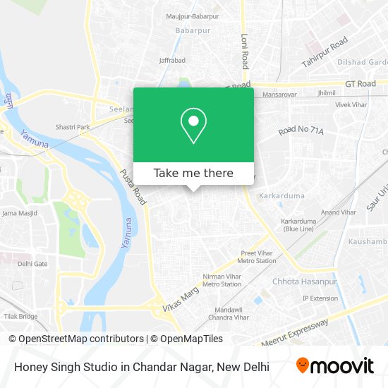 Honey Singh Studio in Chandar Nagar map
