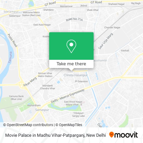 Movie Palace in Madhu Vihar-Patparganj map