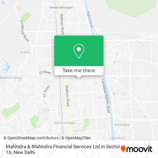 Mahindra & Mahindra Financial Services Ltd in Sector 16 map
