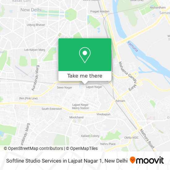 Softline Studio Services in Lajpat Nagar 1 map