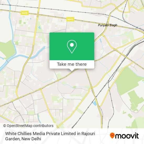 White Chillies Media Private Limited in Rajouri Garden map