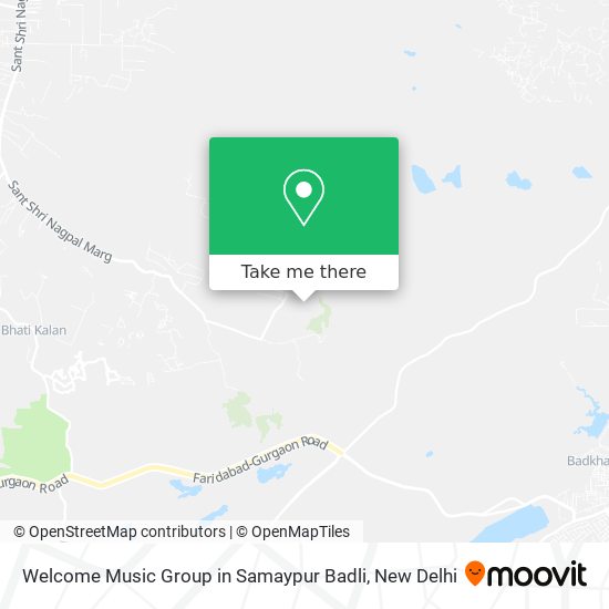 Welcome Music Group in Samaypur Badli map