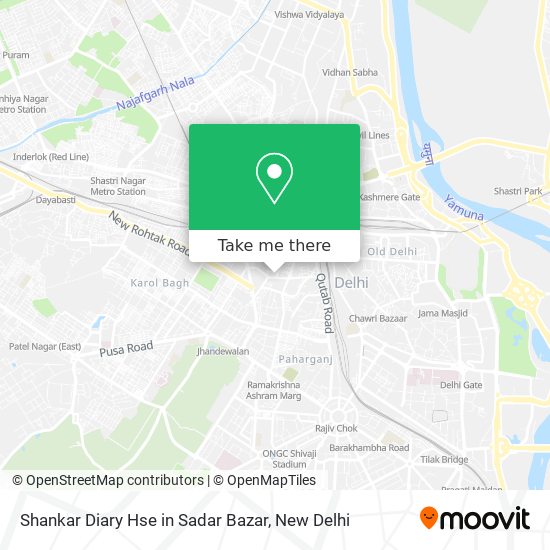 Shankar Diary Hse in Sadar Bazar map