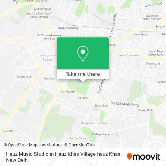 Hauz Music Studio in Hauz Khas Village-hauz Khas map
