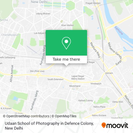 Udaan School of Photography in Defence Colony map