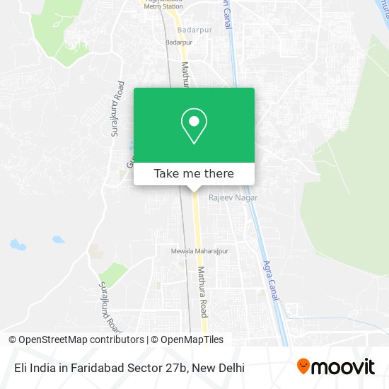 Eli India in Faridabad Sector 27b map