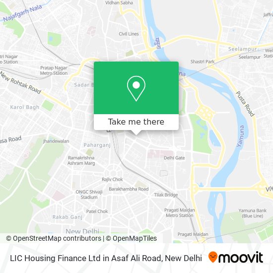 LIC Housing Finance Ltd in Asaf Ali Road map