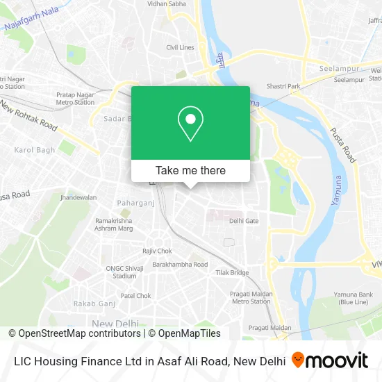 LIC Housing Finance Ltd in Asaf Ali Road map