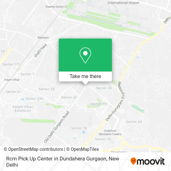 Rcm Pick Up Center in Dundahera Gurgaon map