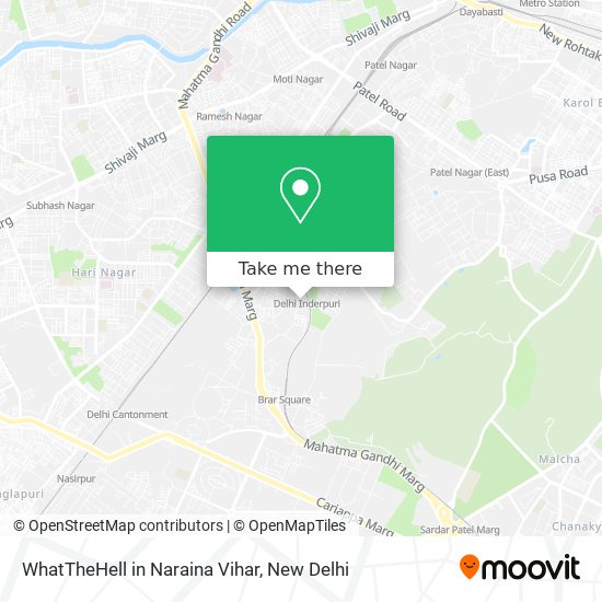 WhatTheHell in Naraina Vihar map