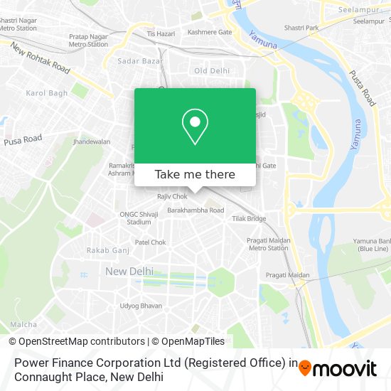 Power Finance Corporation Ltd (Registered Office) in Connaught Place map