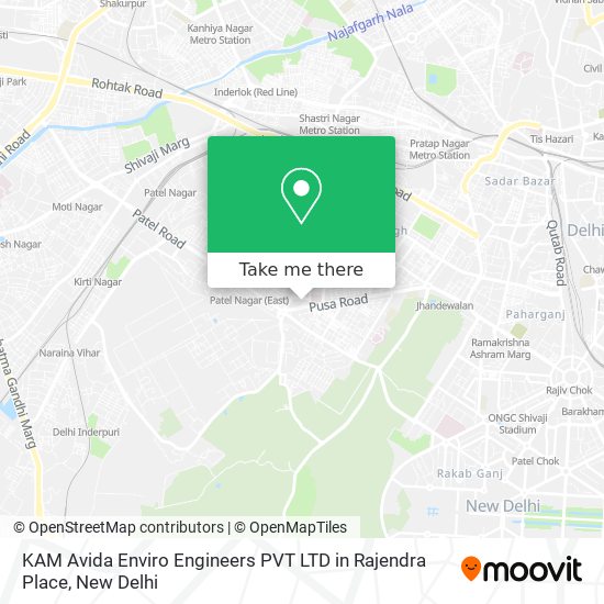KAM Avida Enviro Engineers PVT LTD in Rajendra Place map