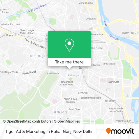 Tiger Ad & Marketing in Pahar Ganj map