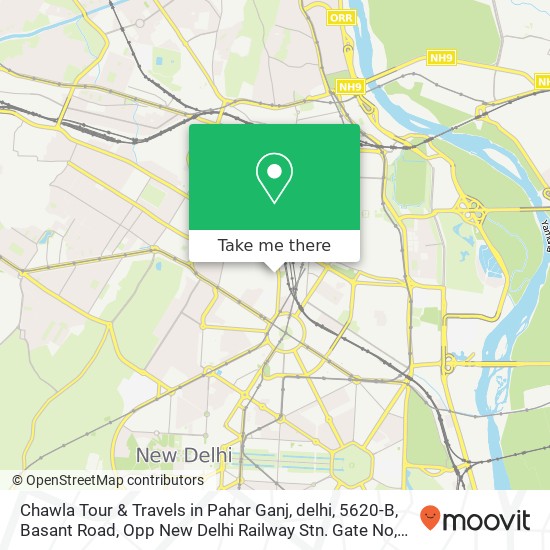 Chawla Tour & Travels in Pahar Ganj, delhi, 5620-B, Basant Road, Opp New Delhi Railway Stn. Gate No map