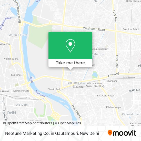 Neptune Marketing Co. in Gautampuri map