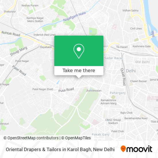 Oriental Drapers & Tailors in Karol Bagh map