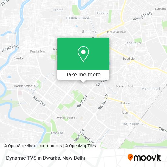 Dynamic TVS in Dwarka map