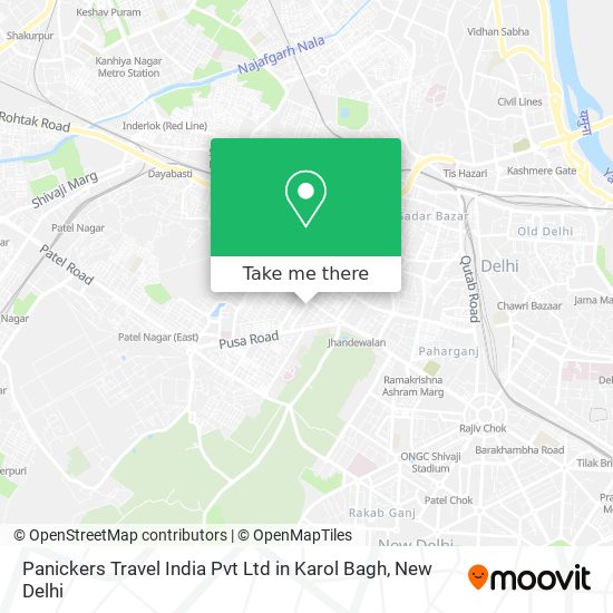 Panickers Travel India Pvt Ltd in Karol Bagh map