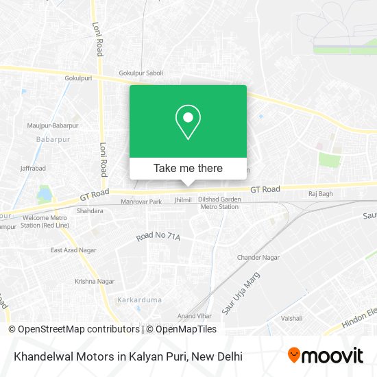 Khandelwal Motors in Kalyan Puri map