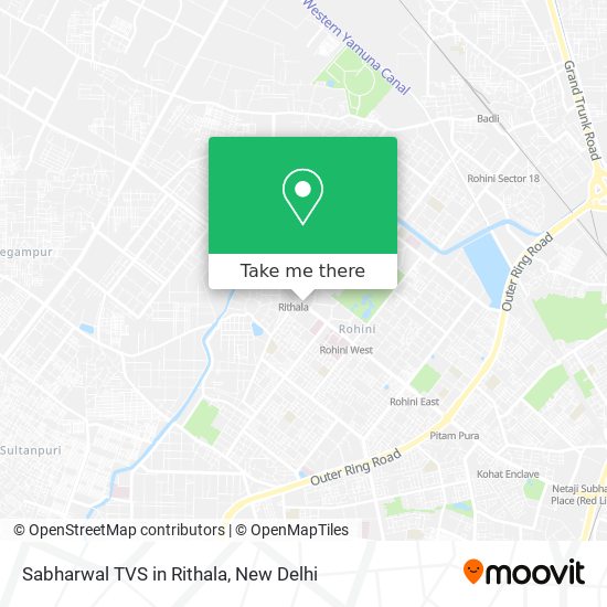 Sabharwal TVS in Rithala map