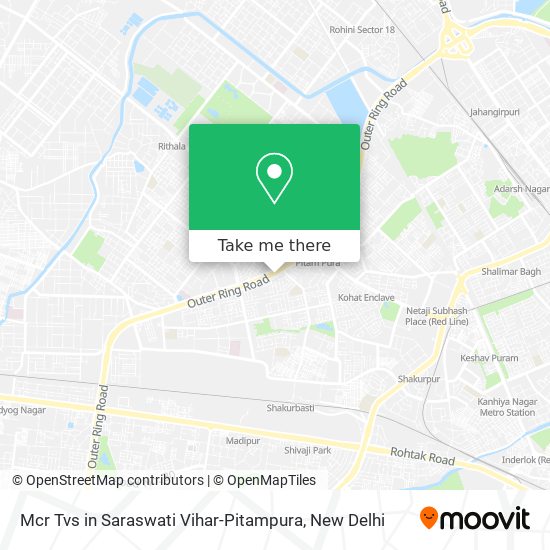 Mcr Tvs in Saraswati Vihar-Pitampura map