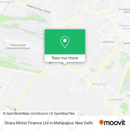 Dhara Motor Finance Ltd in Mahipalpur map