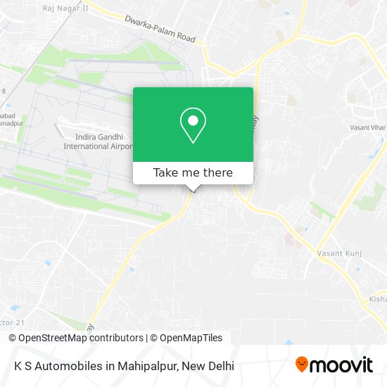 K S Automobiles in Mahipalpur map