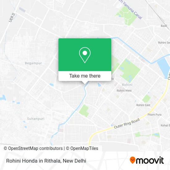 Rohini Honda in Rithala map