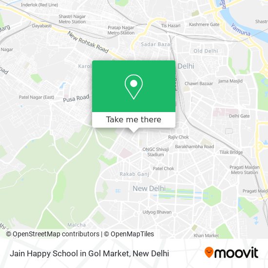 Jain Happy School in Gol Market map