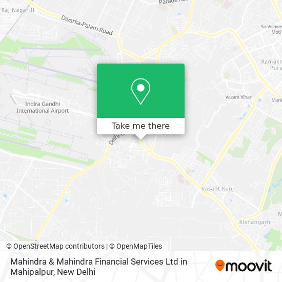 Mahindra & Mahindra Financial Services Ltd in Mahipalpur map