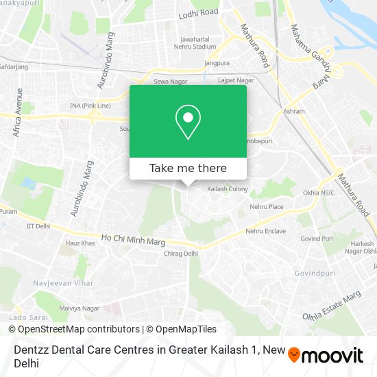 Dentzz Dental Care Centres in Greater Kailash 1 map