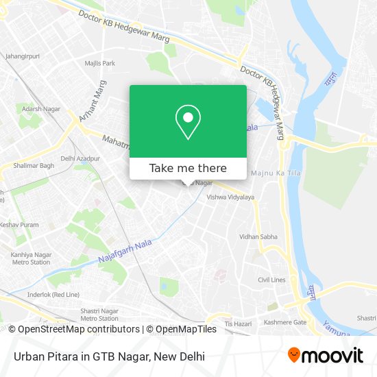 Urban Pitara in GTB Nagar map