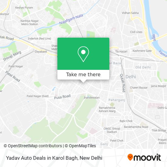 Yadav Auto Deals in Karol Bagh map