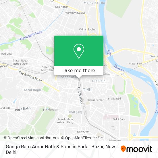 Ganga Ram Amar Nath & Sons in Sadar Bazar map
