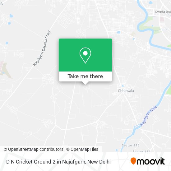 D N Cricket Ground 2 in Najafgarh map