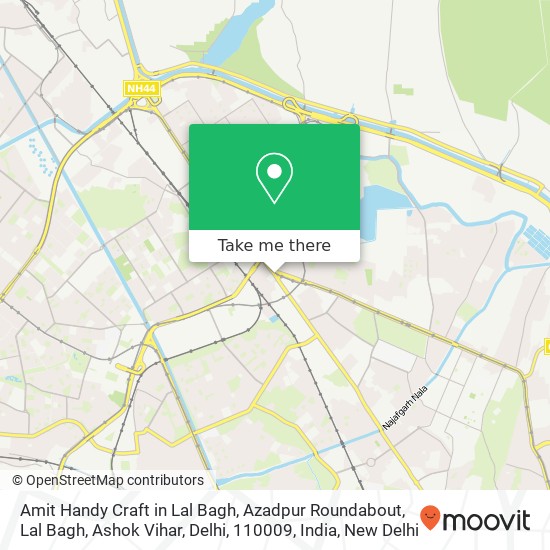 Amit Handy Craft in Lal Bagh, Azadpur Roundabout, Lal Bagh, Ashok Vihar, Delhi, 110009, India map