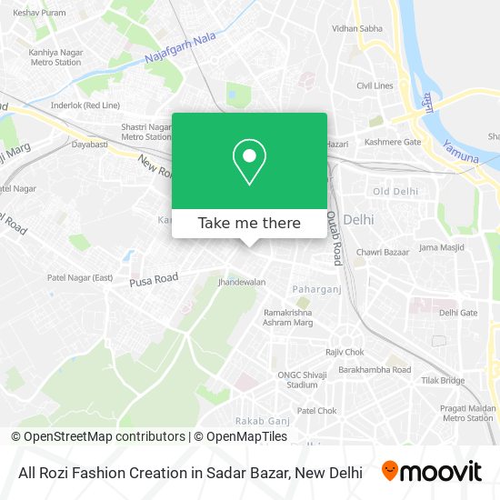 All Rozi Fashion Creation in Sadar Bazar map