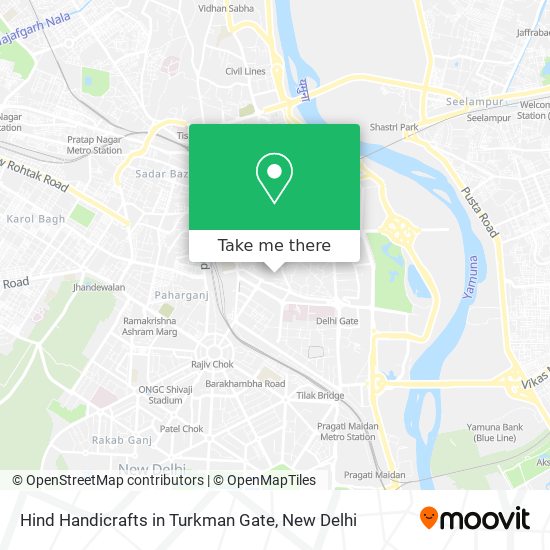 Hind Handicrafts in Turkman Gate map