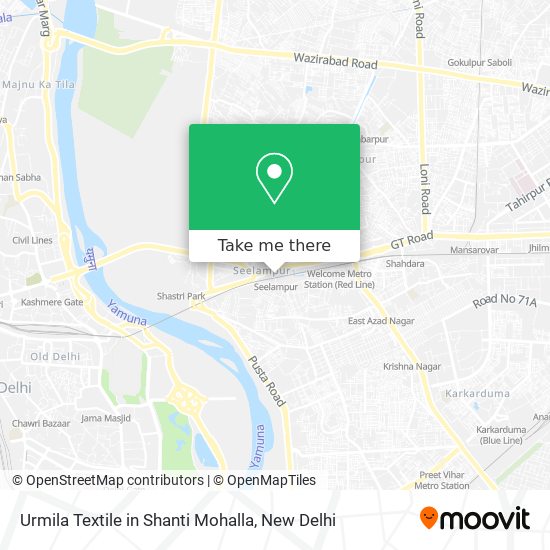 Urmila Textile in Shanti Mohalla map