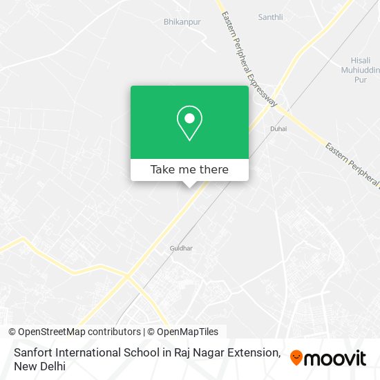Sanfort International School in Raj Nagar Extension map