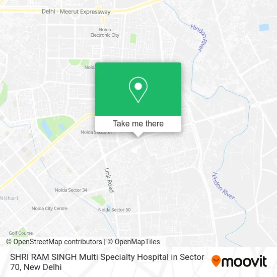 SHRI RAM SINGH Multi Specialty Hospital in Sector 70 map