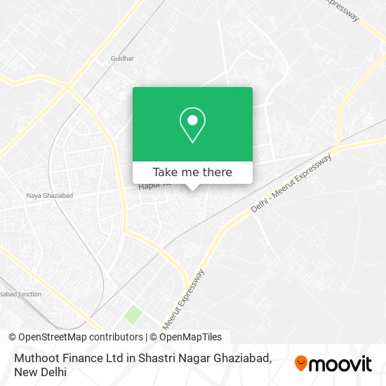 Muthoot Finance Ltd in Shastri Nagar Ghaziabad map