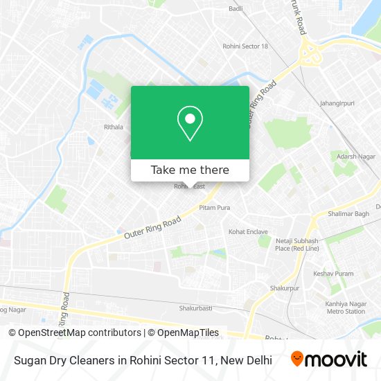 Sugan Dry Cleaners in Rohini Sector 11 map