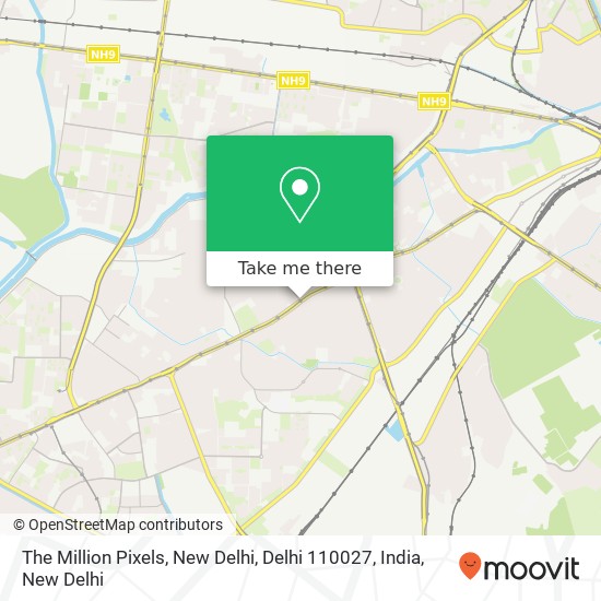 The Million Pixels, New Delhi, Delhi 110027, India map