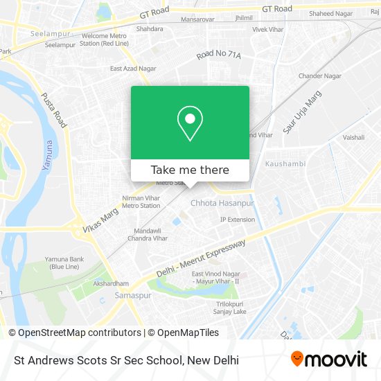 St Andrews Scots Sr Sec School map