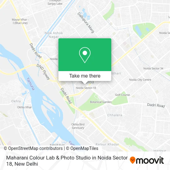 Maharani Colour Lab & Photo Studio in Noida Sector 18 map